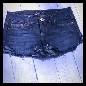 Guess cut off jean shorts
